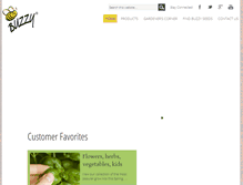 Tablet Screenshot of buzzyseeds.com